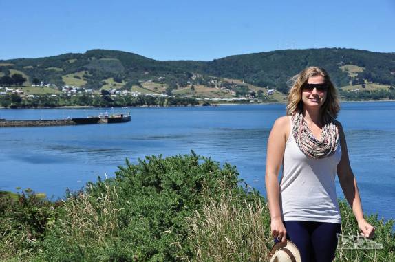 A baía de Ancud vista do Forte San Antonio ilha de Chiloé, no sul do Chile